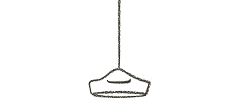 Stylised sketch of overhead light in Yellow Door Bistro